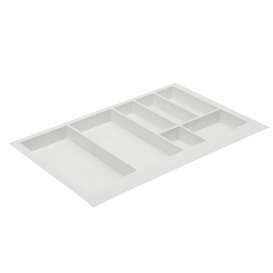 Suport organizare tacamuri Axispace, alb, pentru latime exterioara corp 800 mm, montabil in sertar de bucatarie