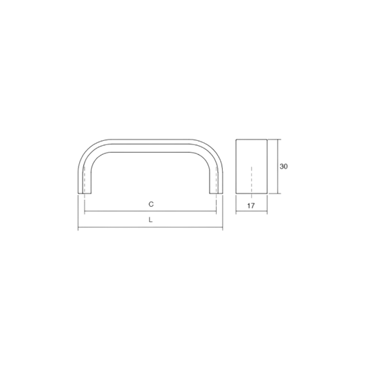 Mâner pentru mobilier, Sense Mini, L:263