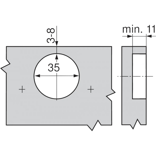 Balama CLIP-top 170°, usa aplicata franta, NI 71T6550MB V125