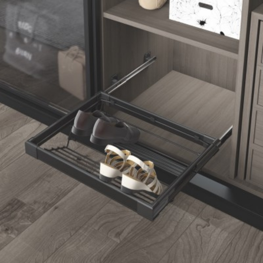 Suport pantofi cu amortizare, antracit, 550–580 mm, pentru corp 600 mm, Starax