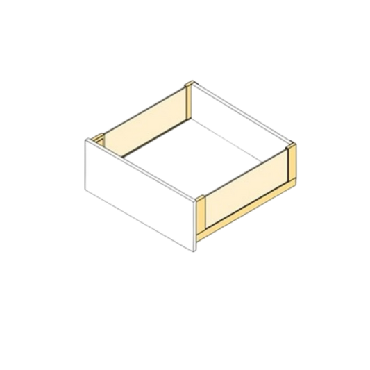 Sertar Vertex sticla 500mm, H131mm, soft close, extragere totala, 40kg, gri antracit