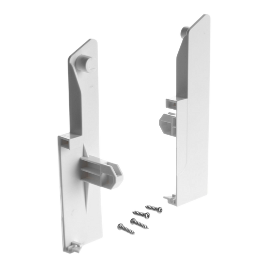 Riex NX40 Accesorii fixare front sertar interior, H140, cu două lonjeroane rotunde, albe