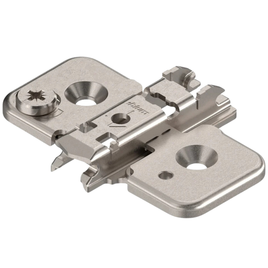Plăcuță balama CLIP, în cruce, înălțare 0mm, excentric, nichelată 173H7100