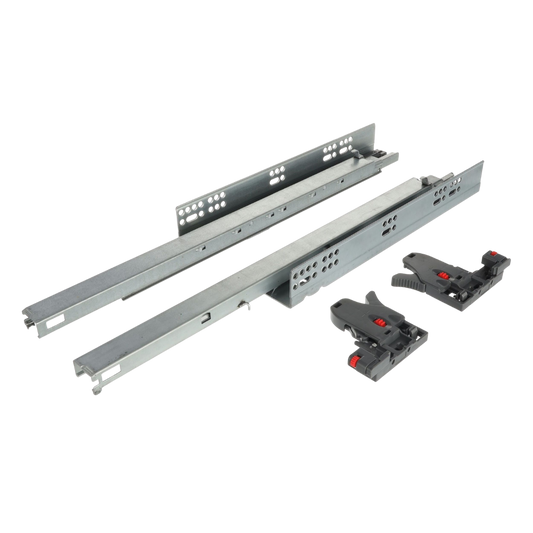 Riex NU80 Glisiere ascunse, extracție totală, amortizare, sincronizate, 40kg, 350mm, reglaj 3D