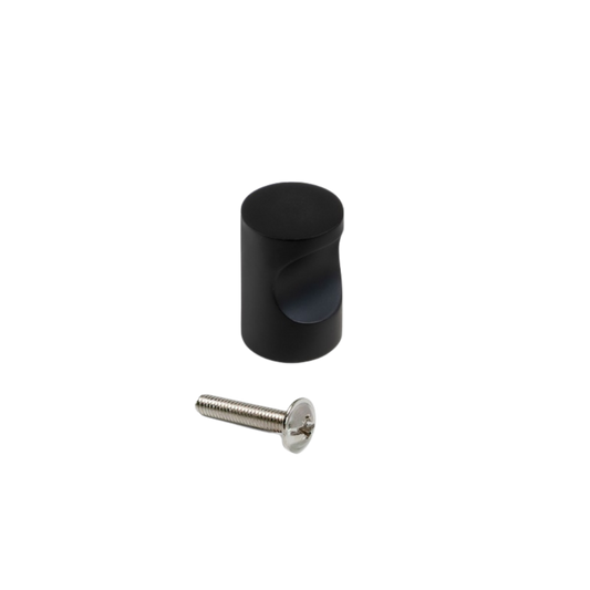 Buton mobilă Panama 20 mm negru