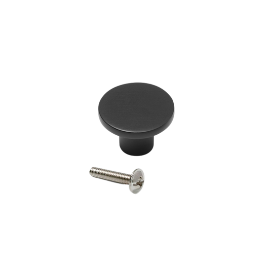 Buton mobila Bucuresti 26 mm, negru