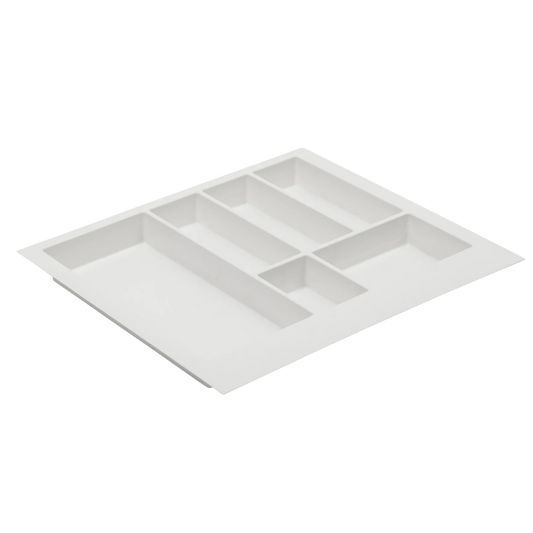 Suport organizare tacamuri Axispace, alb, pentru latime exterioara corp 600 mm, montabil in sertar de bucatarie