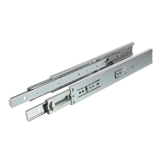 Riex NB58 Glisiere cu bile, extracție totală, amortizare, 40kg/38 Kg, H45, 1.2*1.2*1.5 mm, 600 mm
