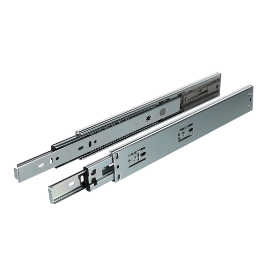 Riex NB51 Glisiere cu bile, extracție totală, PushForOpen, 35kg/19 Kg, H45, 1.0*1.0*1.2 mm, 300 mm