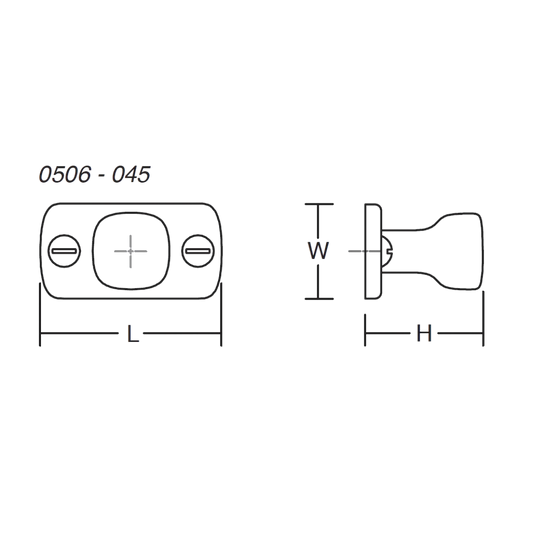Mâner pentru mobilier, Firm,45x24