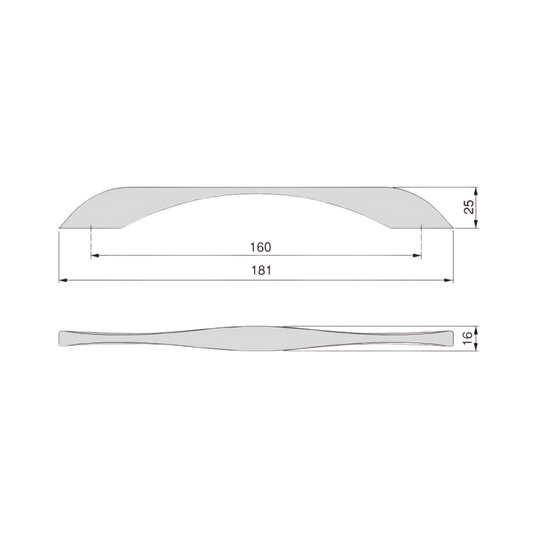 Mâner mobilier Varna distanța între găuri 160mm