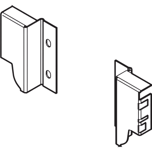 Suport spate sertar, dr+stg TANDEMBOX M (96,5mm), alb
