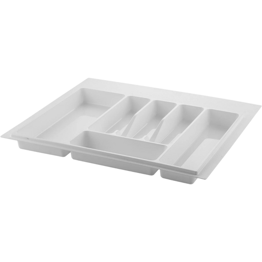 Suport organizare tacamuri, alb, pentru latime exterioara corp 600 mm, montabil in sertar de bucatarie
