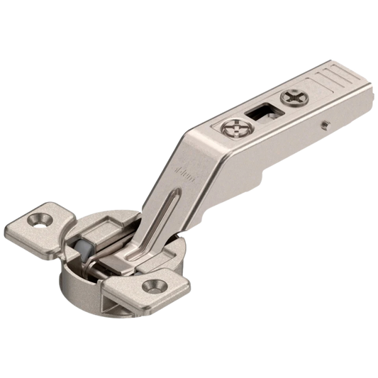 Balama intermediara CLIP-top pt AVENTOS cu front de lemn/rama de aluminiu lata, nichelata