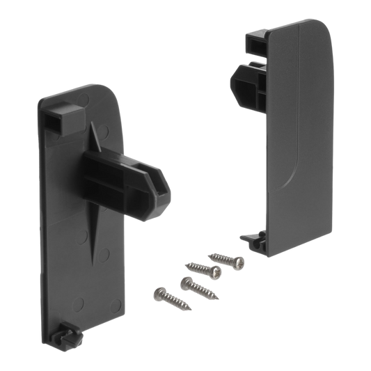 Riex NX40 Accesorii fixare front sertar interior, H140, cu două lonjeroane rotunde, gri