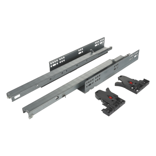 Riex NU70 Glisiere ascunse, extracție totală, push for open, sincronizate, 35kg, 450mm,reglaj 2D